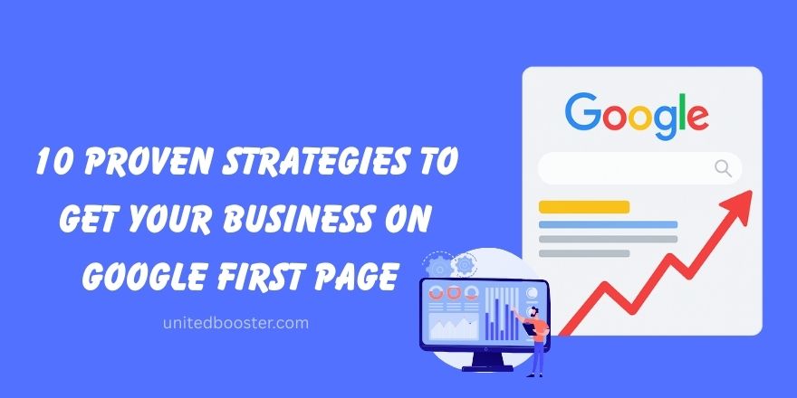 business on Google first page